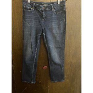 SIMPLY VERA Vera Wang Women's Size 12 Straight Leg Stretch Jeans 25Inseam